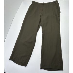 EILEEN FISHER Oregano Dress PANTS W/POCKETS Women's Large With Multiple Flaws